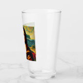 Grappige Mona Van Gogh stijl Lisa Glass Cup Glas (Links)
