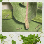 Grappige Monarch Butterfly Caterpillar Theedoek (Gevouwen)