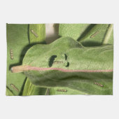 Grappige Monarch Butterfly Caterpillar Theedoek (Horizontaal)