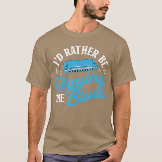 Grappige mondharmonica kunst voor mannen vrouwen m t-shirt (Voorkant)