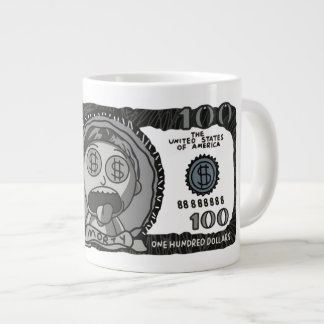 Grappige "Money Morty" 100 Dollar Bill Speciale Ko Grote Koffiekop