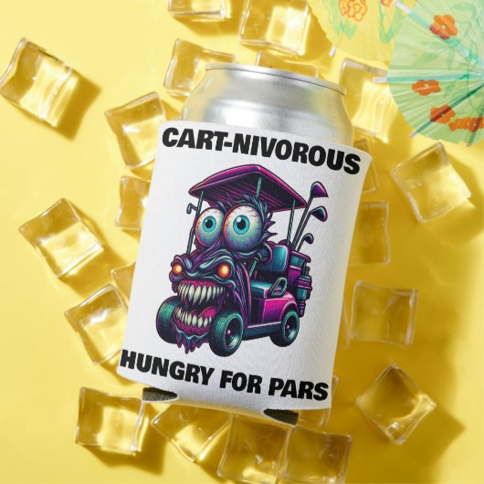 Grappige Monster Golf Cart Gift Sport Fans Blikjeskoeler (Insitu Zomer)