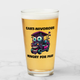 Grappige Monster Golf Cart Gift Sport Fans Glas