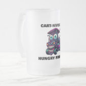 Grappige Monster Golf Cart Gift Sport Fans Matglas Bierpul (Voorkant links)