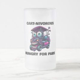 Grappige Monster Golf Cart Gift Sport Fans Matglas Bierpul