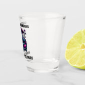 Grappige Monster Golf Cart Gift Sport Fans Shot Glas (Rechts)