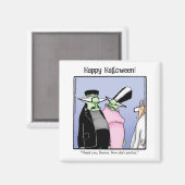 Grappige Monster Humor Magneet (Voorkant / Achterkant)