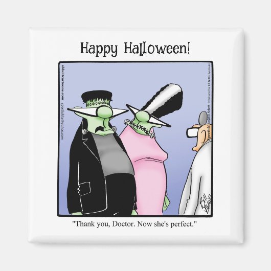Grappige Monster Humor Magneet (Voorkant)