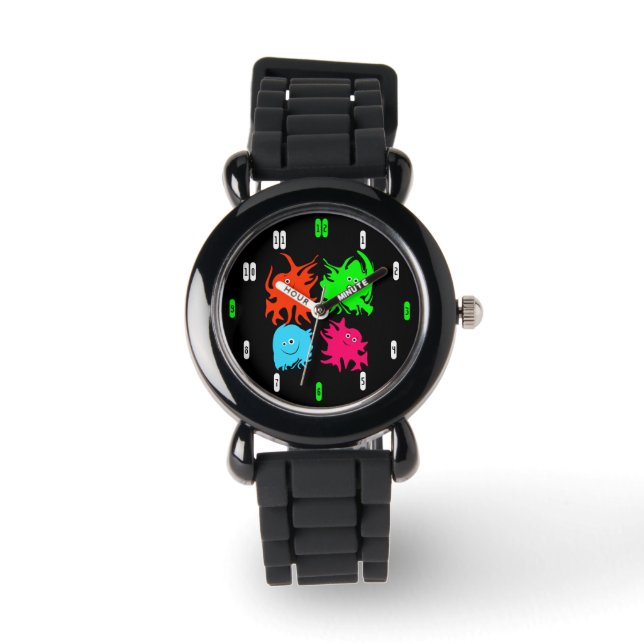 Grappige monsters horloge (Voorkant)