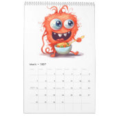 Grappige Monsters op Werk – Kinderen 2026 Kalender (Mar 2027)