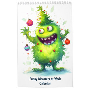 Grappige Monsters op Werk – Kinderkalender Kalender