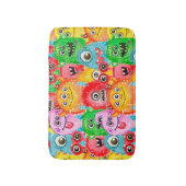 Grappige monsters, Waterverf naadloos patroon. Badmat (Voorkant Verticaal)