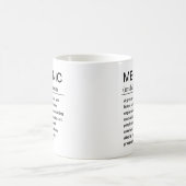 Grappige monteur definitie koffiemok (Center)
