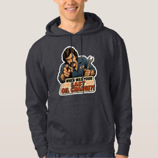 Grappige monteur olie verversen auto meme hoodie