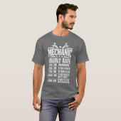 Grappige monteur uurloon ontwerp jongen t-shirt (Voorkant volledig)