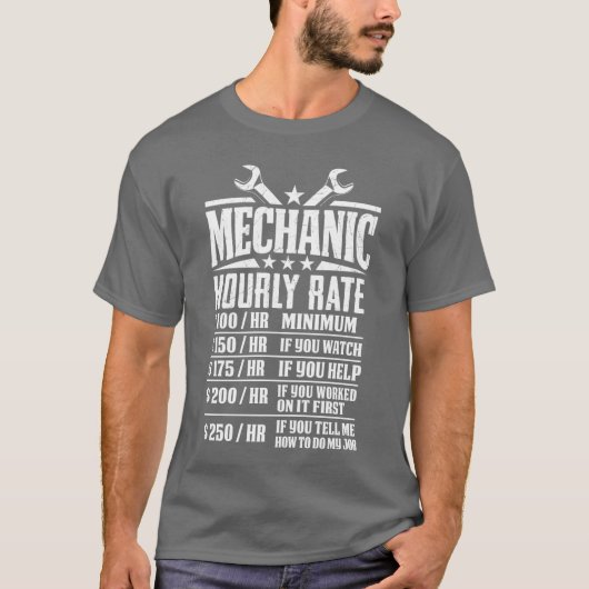 Grappige monteur uurloon ontwerp jongen t-shirt (Voorkant)