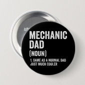 Grappige monteur vader ronde button 7,6 cm (Voorkant /achterkant)