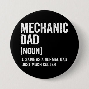 Grappige monteur vader ronde button 7,6 cm
