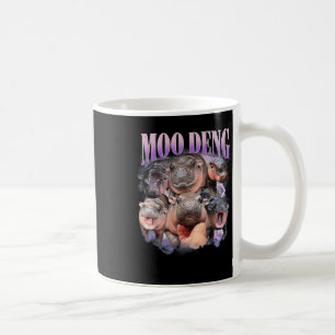 Grappige Moo-deng Baby Pygmy Hippo Schattigee dier Koffiemok