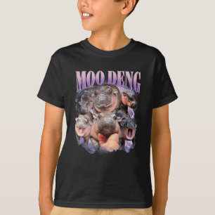 Grappige Moo-deng Baby Pygmy Hippo Schattigee dier T-shirt