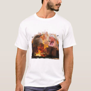 Grappige Moo Deng en Pesto, de pinguïn en Baby T-shirt