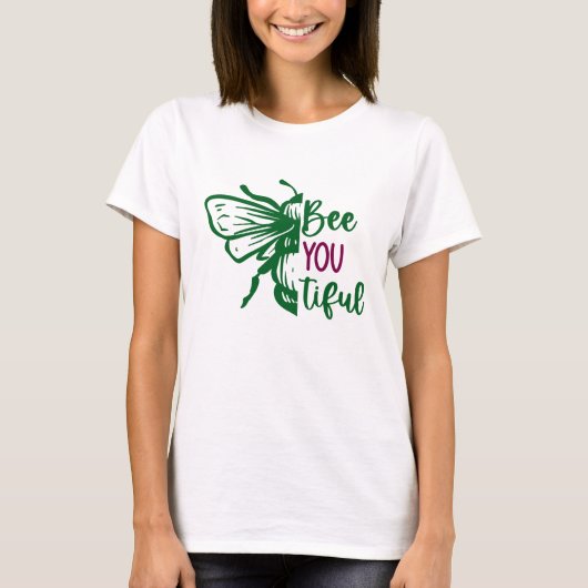Grappige Mooie Bij Geïnspireerd  T-shirt (Voorkant)