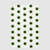 Grappige Mooie Groene Ogen Golfhanddoek (Voorkant)