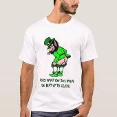 Grappige Mooning Leprechaun Unisex T-shirt (Voorkant)