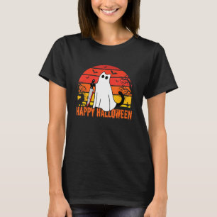 Grappige moord kat zwart kat moorddadig met mes ha t-shirt