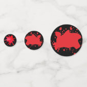 Grappige moord Mysterie Halloween Party bloed Confetti (Achterkanten)