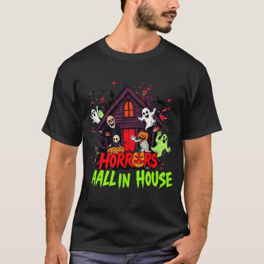 Grappige moordenaars Halloween T-shirt (Voorkant)