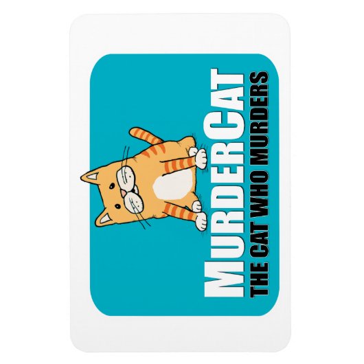 Grappige Moordkat magneet (Verticaal)