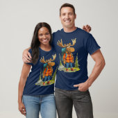 Grappige Moose Camping Wandelen T-shirt (Unisex)