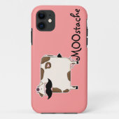 grappige MOOstache-koe Case-Mate iPhone Case (Achterkant)