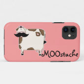 grappige MOOstache-koe Case-Mate iPhone Case (Achterkant (horizontaal))