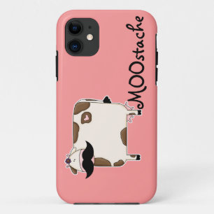 grappige MOOstache snor koe Case-Mate iPhone Case