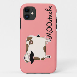 grappige MOOstache snor koe Case-Mate iPhone Case