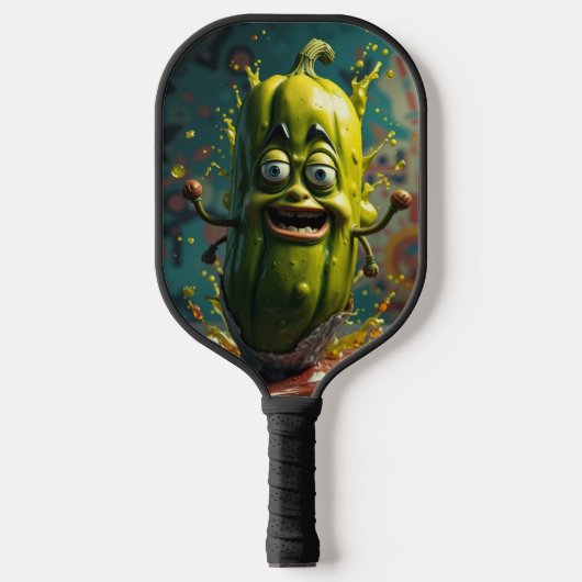 Grappige Mopige augurk Pickleball Paddle (Voorkant)