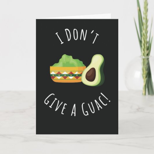 Grappige Moppige Guac Kaart Grappenmaker Avocado G (Voorkant)