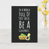 Grappige Moppige Guacamole Kaarten Feest Avocado M (Gele Bloem)