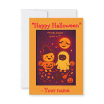 Grappige Moppige Halloweenkaart voor Kinderen 2025