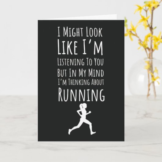 Grappige Moppige Hardloop Kaarten Loper Oefening V (Gele Bloem)