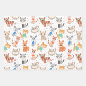 Grappige Moppige Katten Inpakpapier Set van 3 Vel (Voorkant 2)