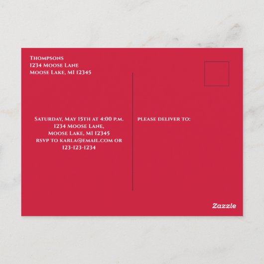 Grappige Mopshartige Verlovingspartij Whimsical El Briefkaart (Achterkant)