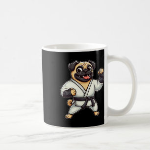 Grappige Mopshond Doet Karate Martial Arts Koffiemok