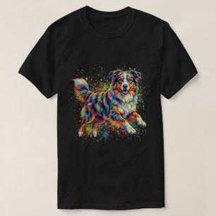 Grappige Mopshond Kleurrijke Hond T-shirt