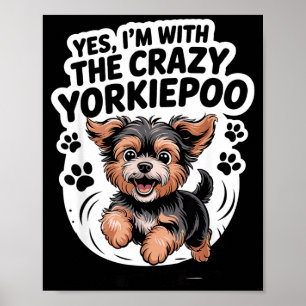 Grappige Mopshond Mix Hond Pup Ja Ik Ben Bij De Ge Poster