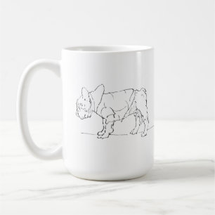 Grappige Mopshond Mok, Hond Humor Koffiemok