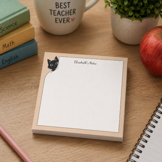 Grappige Mopshond Zwarte Kat Klauw School Post-it® Notes