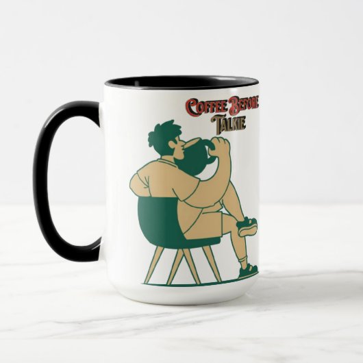 Grappige Morning Coffee Cup voor liefhebbers van c Mok (Links)
